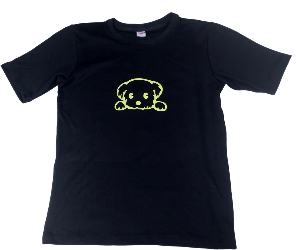 Remera cachorro dorado